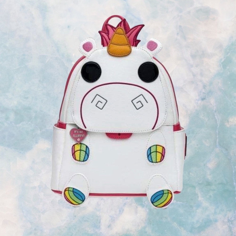 Loungefly Despicable Me Fluffy Unicorn Cosplay Mini‎ Backpack